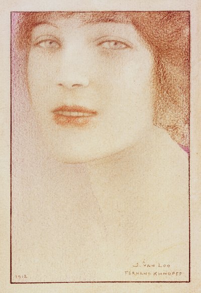 Portrait of a Woman by Fernand Khnopff